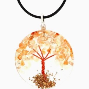 Pendentifs Citrine Orgonite Arbre de Vie 3.5 cm