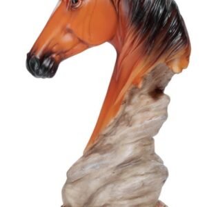 Statue Buste tête de cheval