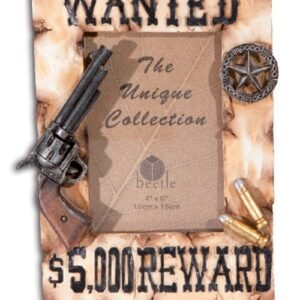 Cadre photo western "wanted"