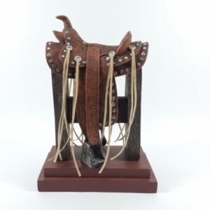 Statuette Selle western décorative