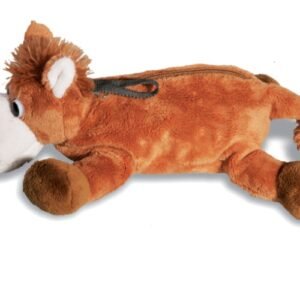 Peluche cheval format trousse