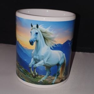 Tasse cheval blanc impression diaporama
