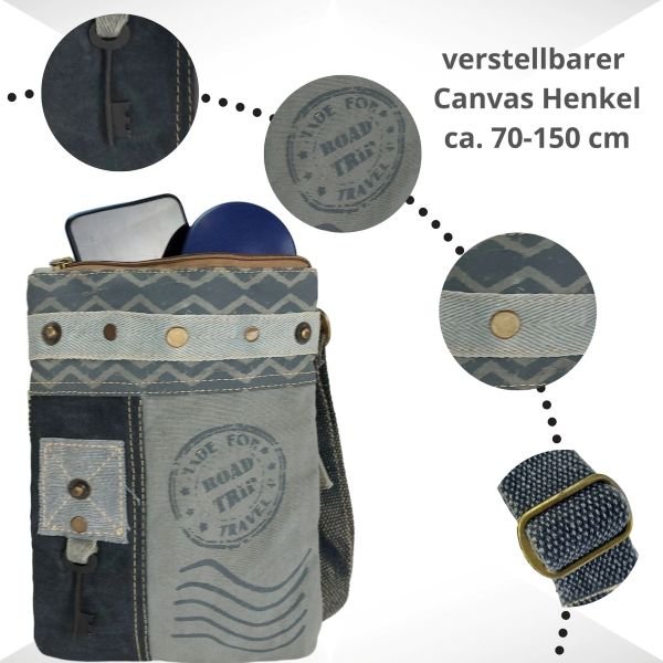 Collection petits sacs en jeans bandoulières recyclés Sunsa – Image 14